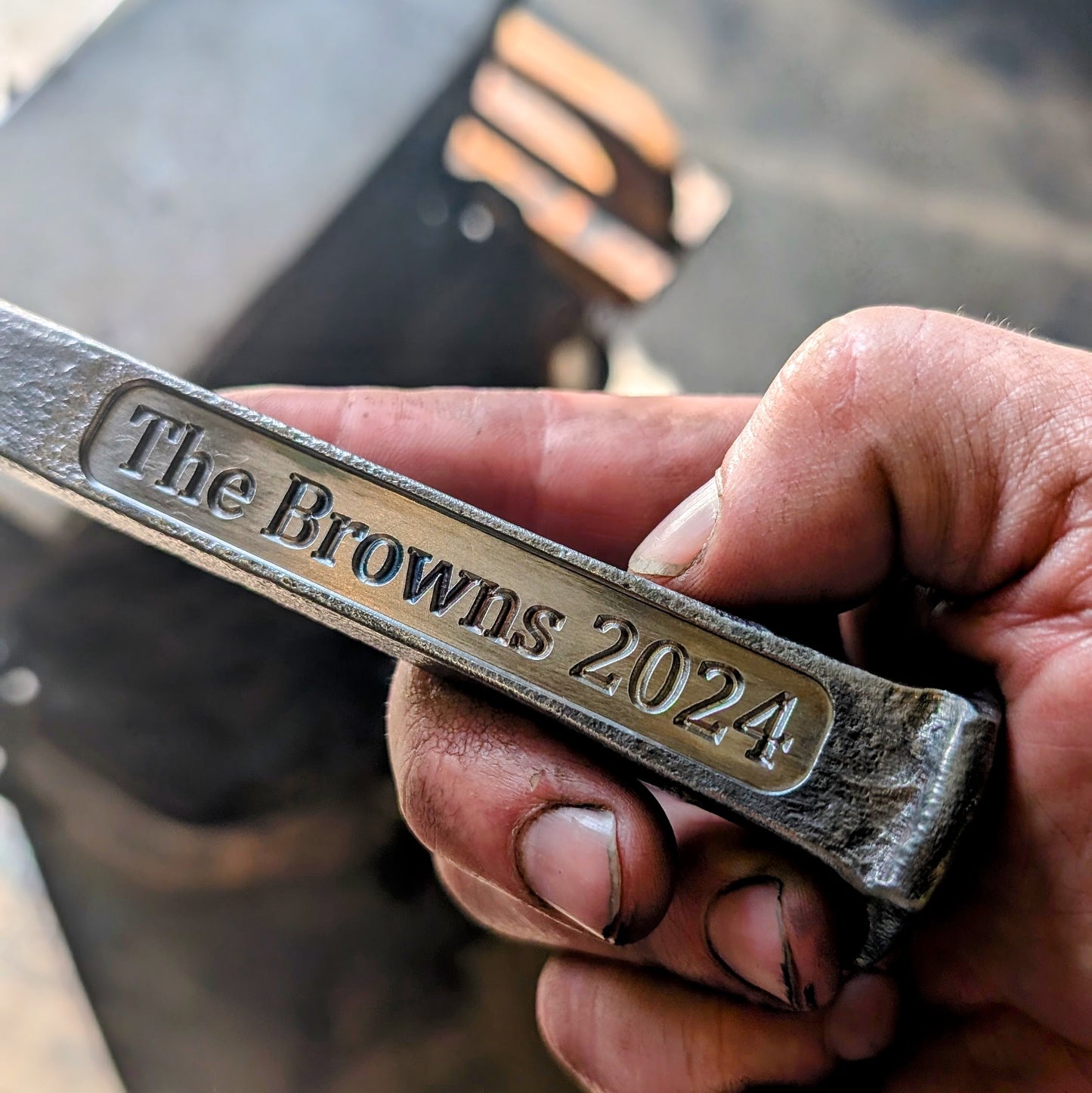 Railroad Spike Bottle Opener - Custom Engraved