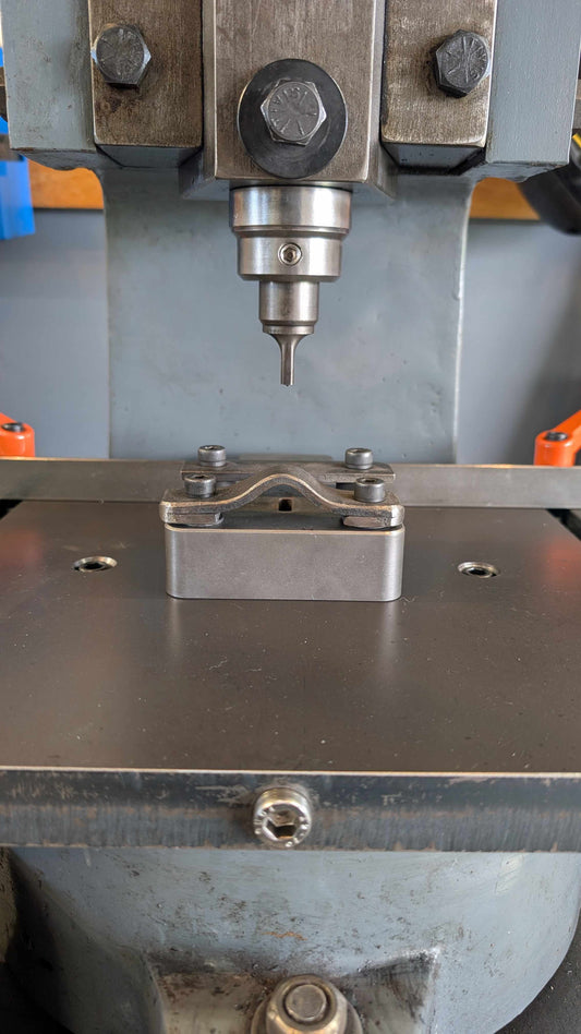 Fly Press Slot Punch and Bottom Die