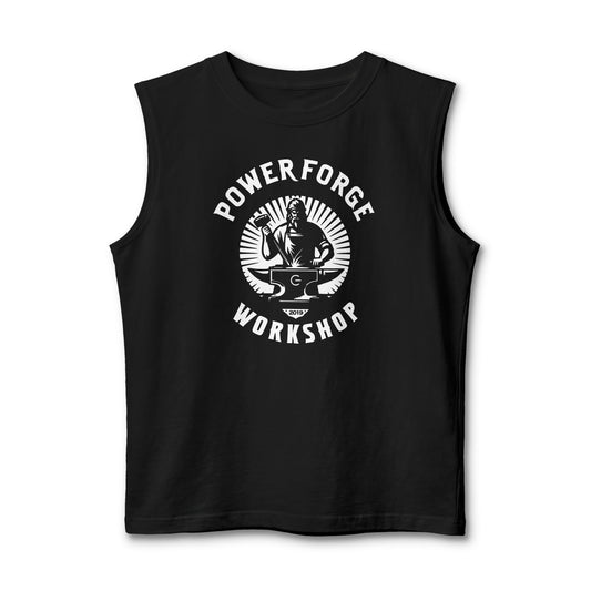 Power Forge Workshop Muscle Tank — "Embrace The Suck" Gym Tank Top