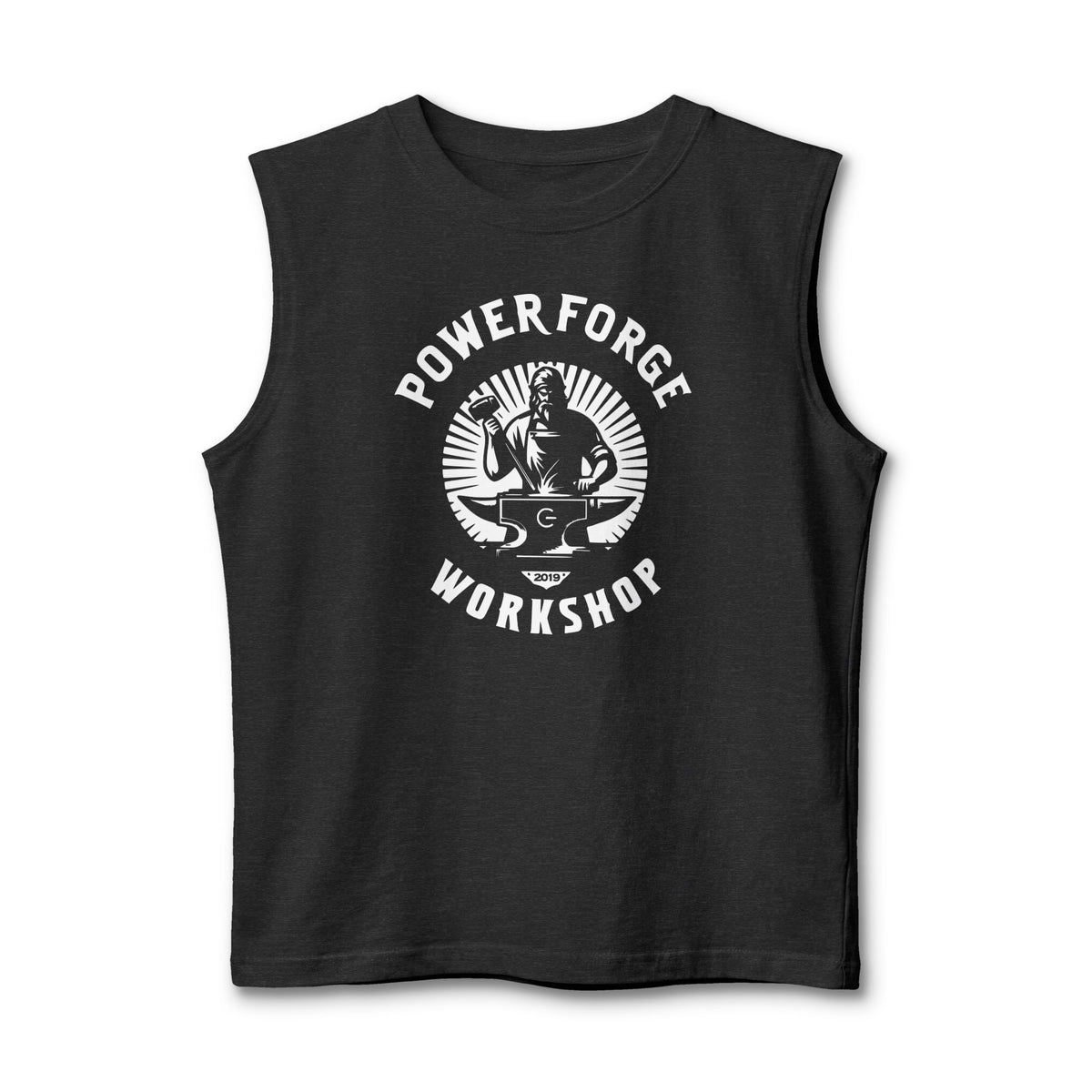 Power Forge Workshop Muscle Tank — "Embrace The Suck" Gym Tank Top