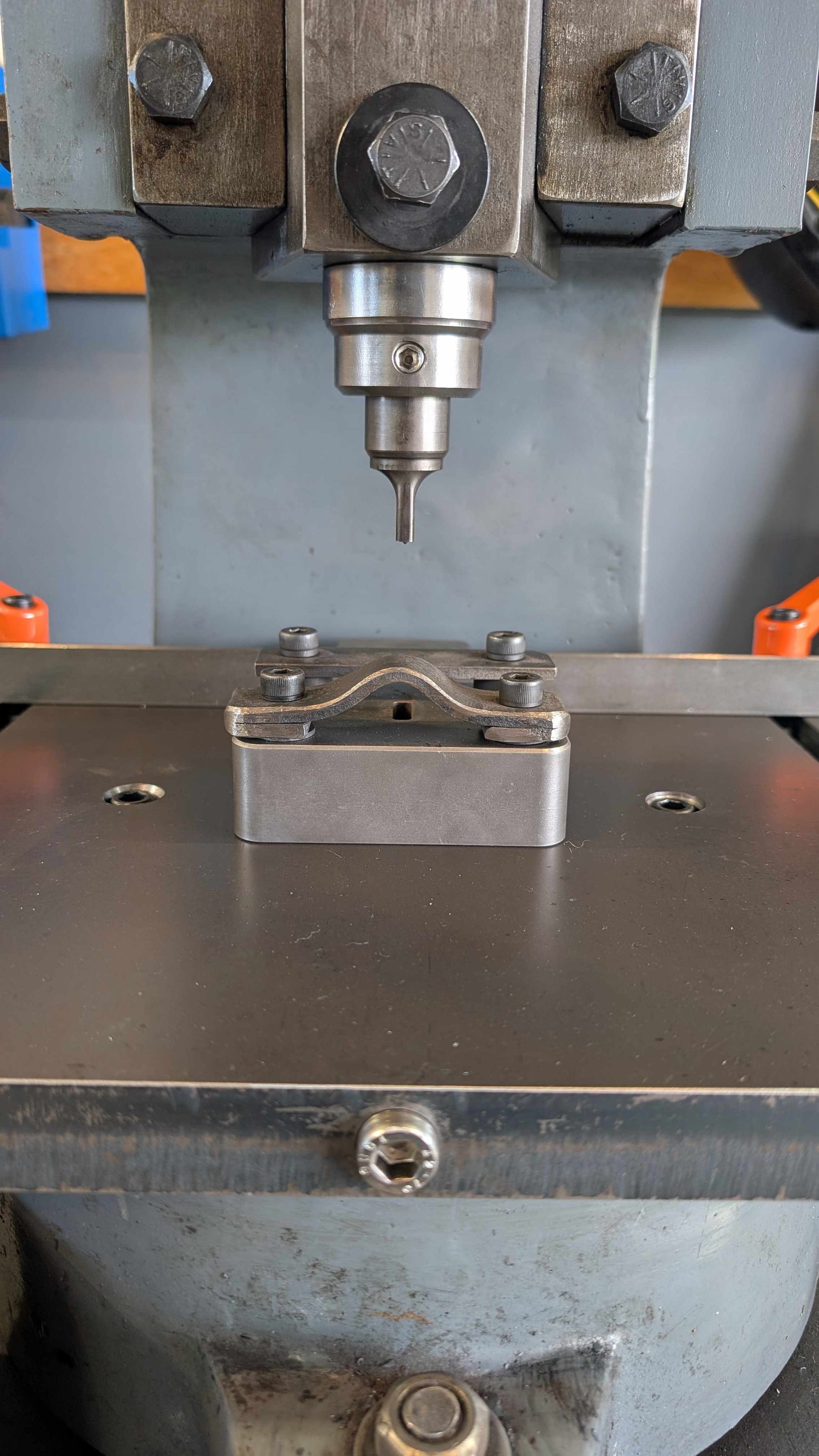 Fly Press Slot Punch and Bottom Die