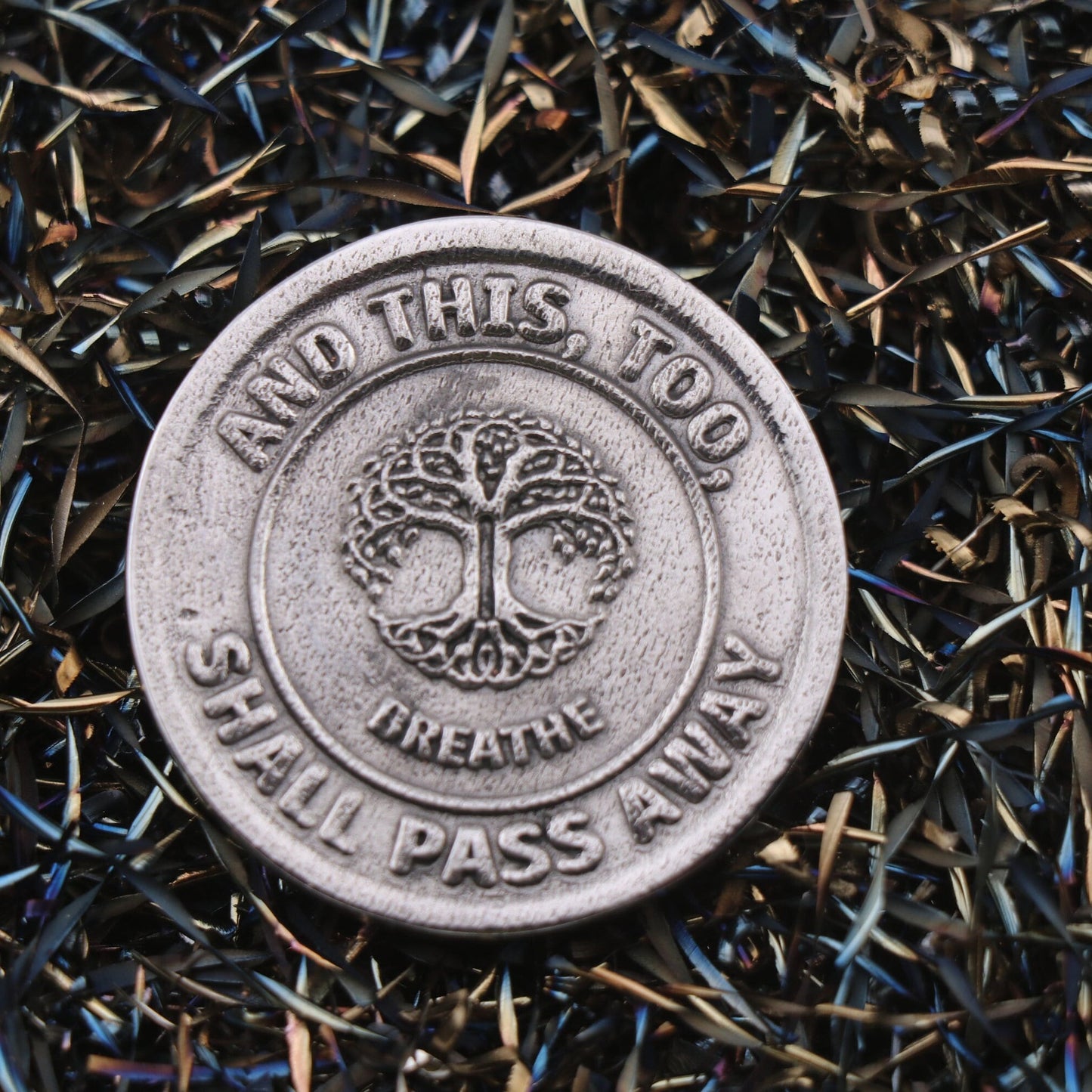 Forged "This Too Shall Pass" Coin with Tree of Life